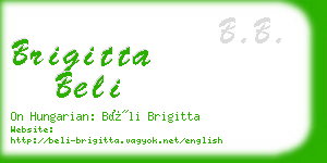 brigitta beli business card